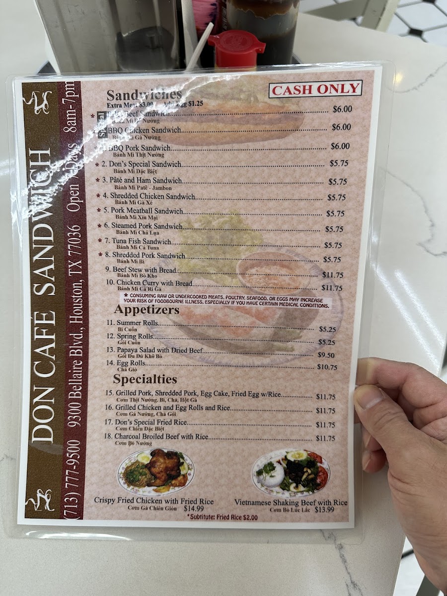 Don Cafe Menu - Image 1